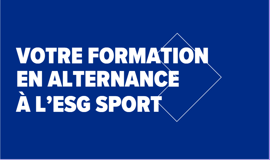 votre formation en alternance à l'ESG Sport